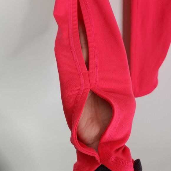 FREE PEOPLE Movement Pants Womens Small Coral Pink Hi-Rise 3/4 Infinity Leggings - Picture 5 of 10